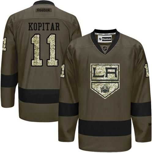 Glued Los Angeles Kings #11 Anze Kopitar Green Salute to Service NHL Jersey,We sell and wholesale Glued Los Angeles Kings #11 Anze Kopitar Green Salute to Service NHL Jersey on line form chian!
